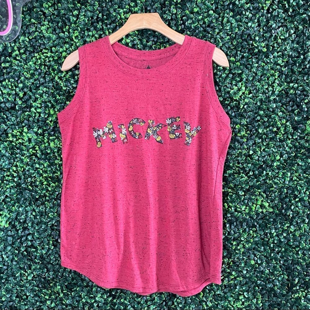 Disney Mickey Burnout Muscle Tank Sz M